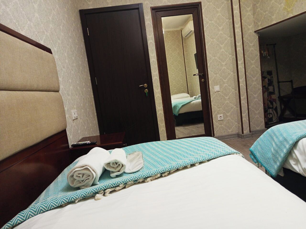 Phòng 2 giường đơn Economy, quang cảnh sân vườn