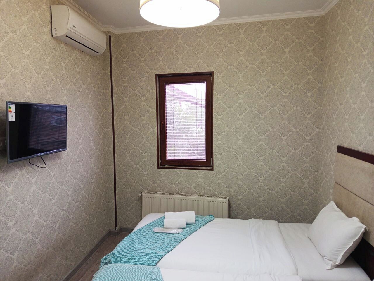 Chambre Économique avec lits jumeaux, vue cour intérieure