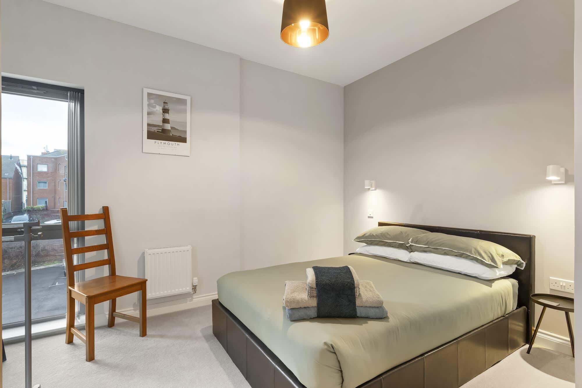 2 slaapkamers, een strijkplank/strijkijzer, wifi, beddengoed