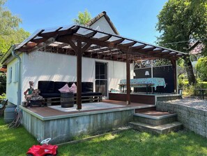Terrace/patio - Lovely Cottage Birdland near Munich and Augsburg (Ried)