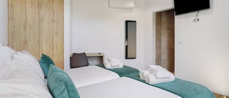 2 室のベッドルーム、WiFi、ベッドシーツ