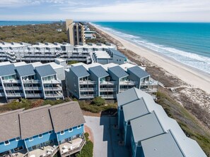 Exterior - 2BR/2BA Colony By The Sea with ocean views, elevator & private balcony. Enjoy a king ensuite & twin guest room with TV's, full kitchen, washer/dryer, community pool, hottub, and direct beach access. (Salter Path)