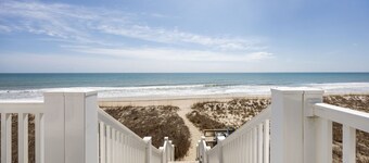 2BR/2BA Colony By The Sea with ocean views, elevator & private balcony. Enjoy a king ensuite & twin guest room with TV's, full kitchen, washer/dryer, community pool, hottub, and direct beach access.
