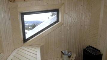 Cabin, 4 Bedrooms, Balcony, Garden View | Sauna