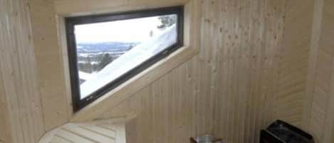 Cabin, 4 Bedrooms, Balcony, Garden View | Sauna