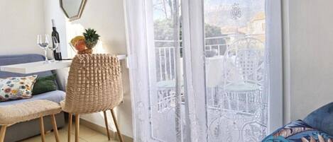 Apartment (OneBedroom Apartment With Balcony) | Living room