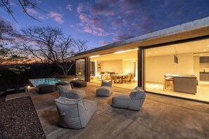 Outdoor dining - New Listing • Mountain View Retreat • 3 BR • Private Pool (Artola)