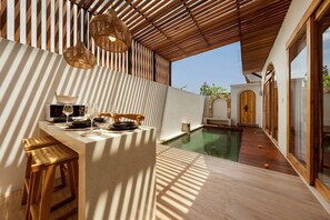 Outdoor dining - Stylish 2BR Villa near Central Ubud (Ubud)