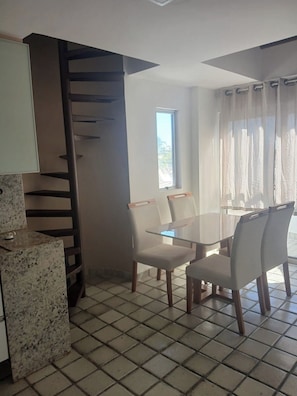 Comfort Triple Room, Beach View | Dining - flat duplex sea tower (Maceió)