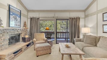 TV, fireplace, DVD player