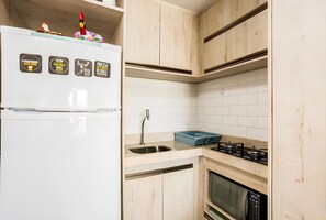 Private kitchen - Villadelmar 204 - Studio With Balcony by Carpediem (Ipojuca)