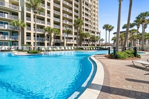 A heated pool - Grand Panama PCB 2BR Beach Views 2 Pools Sleeps 8 (Panama City Beach)