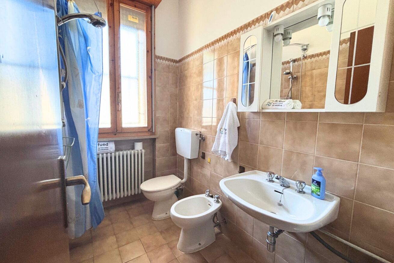 Doccia, bidet, asciugamani
