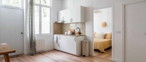 1 غرفة نوم وواي فاي وملاءات أسرّة