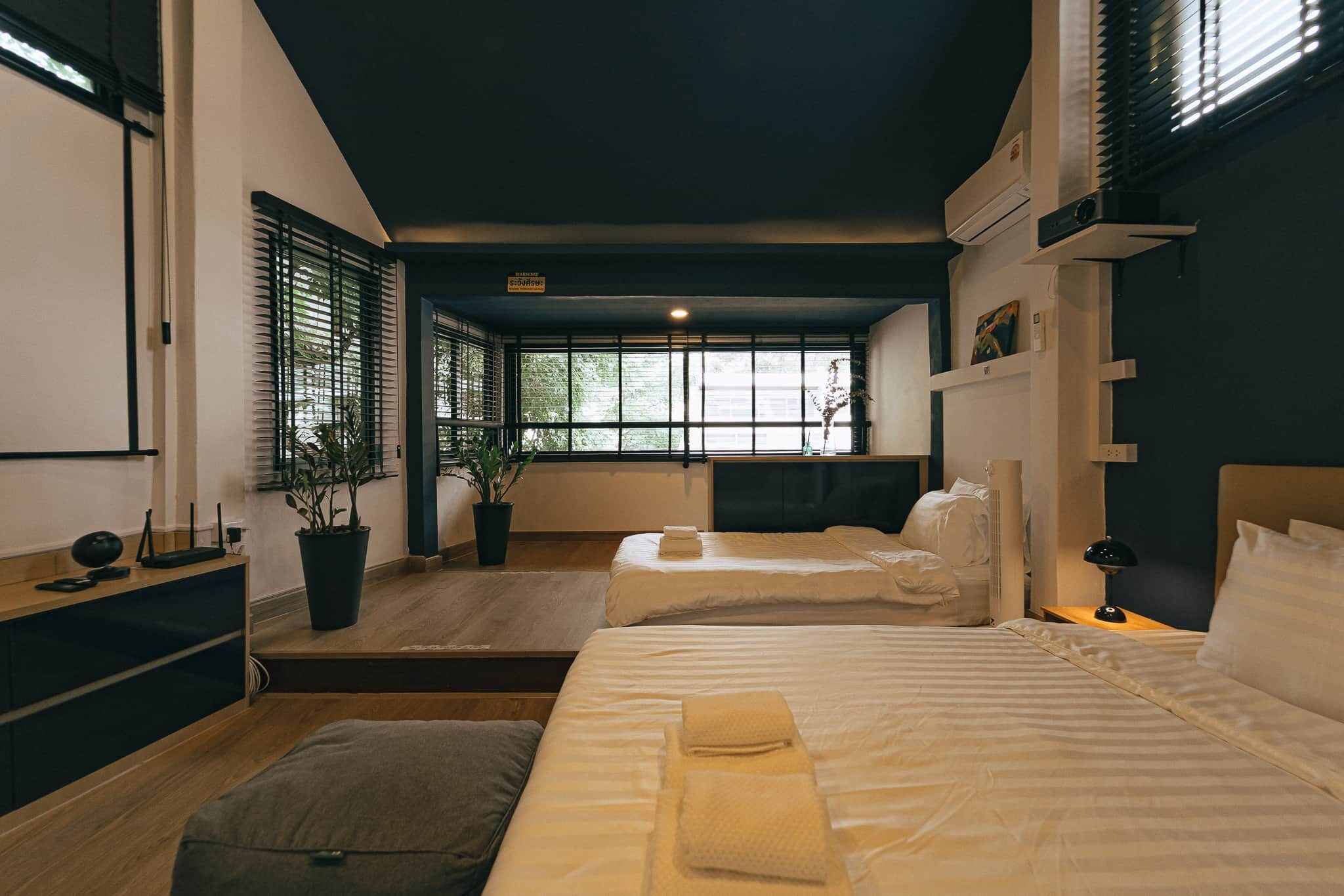 3 室のベッドルーム、WiFi、ベッドシーツ