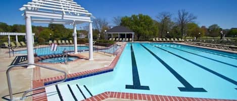 Indoor pool, outdoor pool