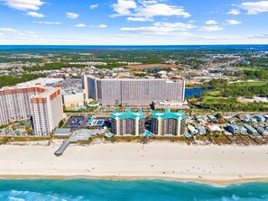 Exterior - Teal Seaside Escape-Laketown Wharf 1738|3BR, 5 Pools, 2 Hot Tubs, Onsite Entertainment, Beach Access (Panama City Beach)