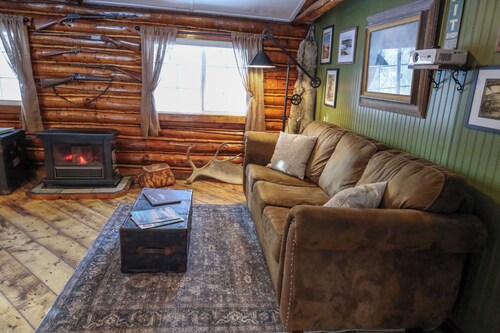 Trails End, historic cabin on Bear Creek, next to Gulkana River 