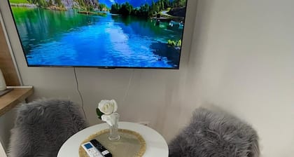 Cozy studio in tranquil Trenčiansky kraj with AC comfort