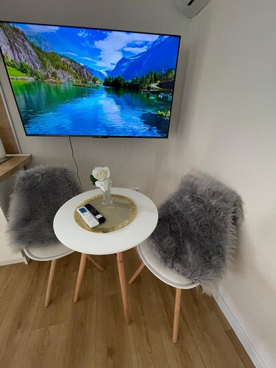 Cozy studio in tranquil Trenčiansky kraj with AC comfort