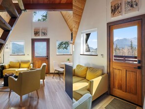 Televisión y chimenea 