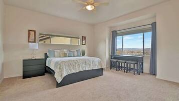 4 bedrooms, iron/ironing board, WiFi, bed sheets