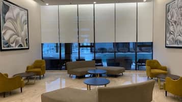 Sittområde i lobbyn