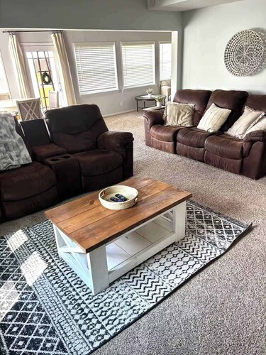 Fireside Farmhouse Retreat on a Private Wooded Lot