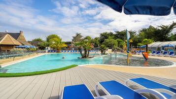 Een verwarmd zwembad