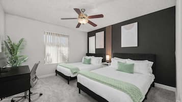 2 bedrooms, iron/ironing board, travel cot, WiFi