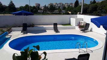 House (ThreeBedroom Holiday Home With Privat) | Pool | Seasonal outdoor pool