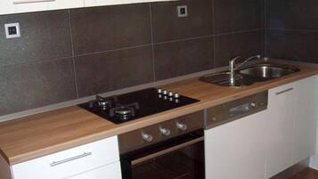House (ThreeBedroom Holiday Home with Terrac) | Private kitchen | Fridge