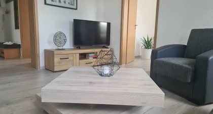 "The gateway to the Vogtland", spacious 79 mÂČ vacation apartment (2 bedrooms, living room, kitchen, bathroom)