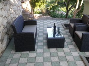 Leilighet (One bedroom apartment with sea view) | Hage