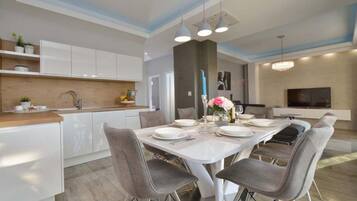 Apartment (Two Bedroom Apartment with Terrace 4) | Private kitchen | Fridge