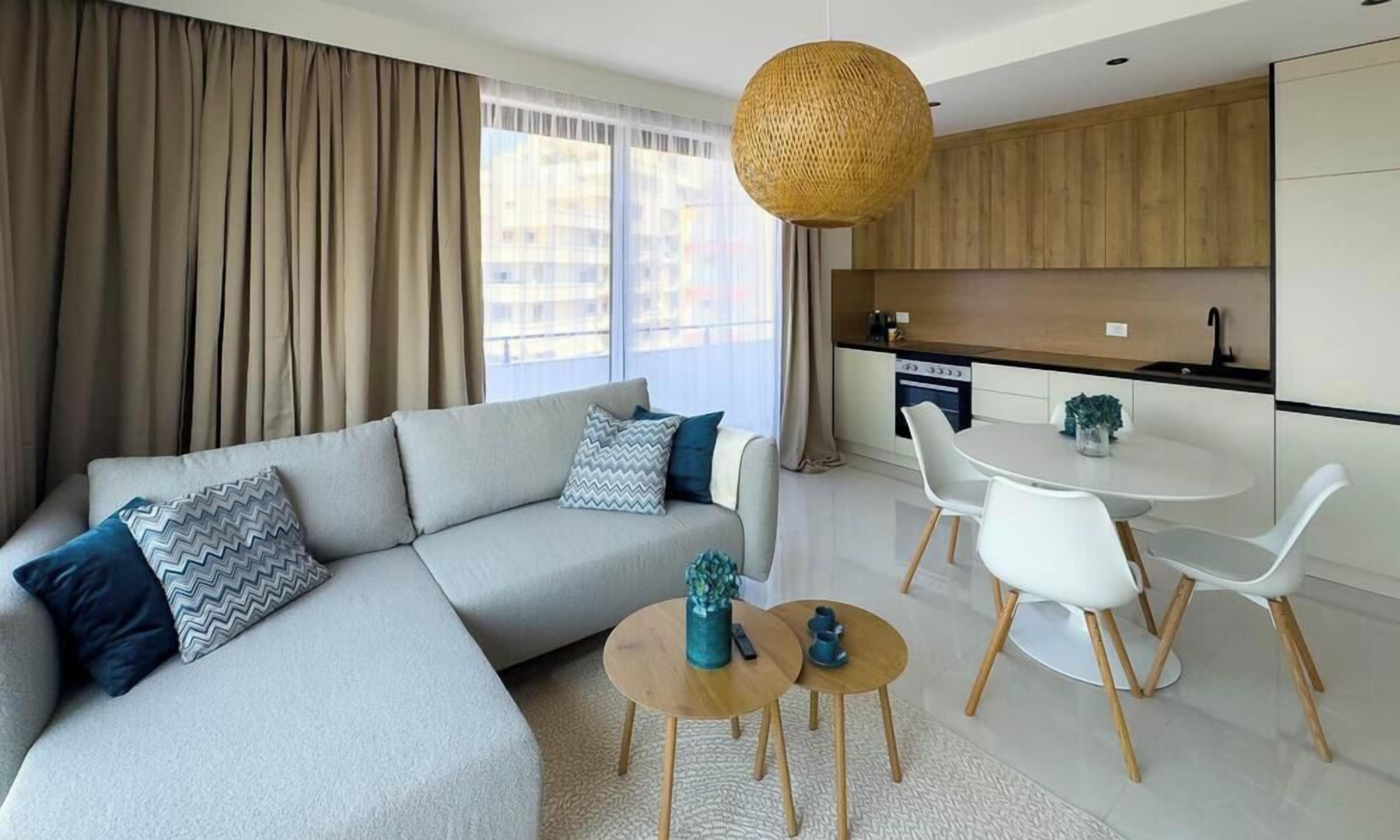Wohnzimmer mit Meerblick