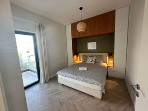 1 bedroom, iron/ironing board, WiFi, bed sheets - Vivien - Corfu View Residence (Sarandë)