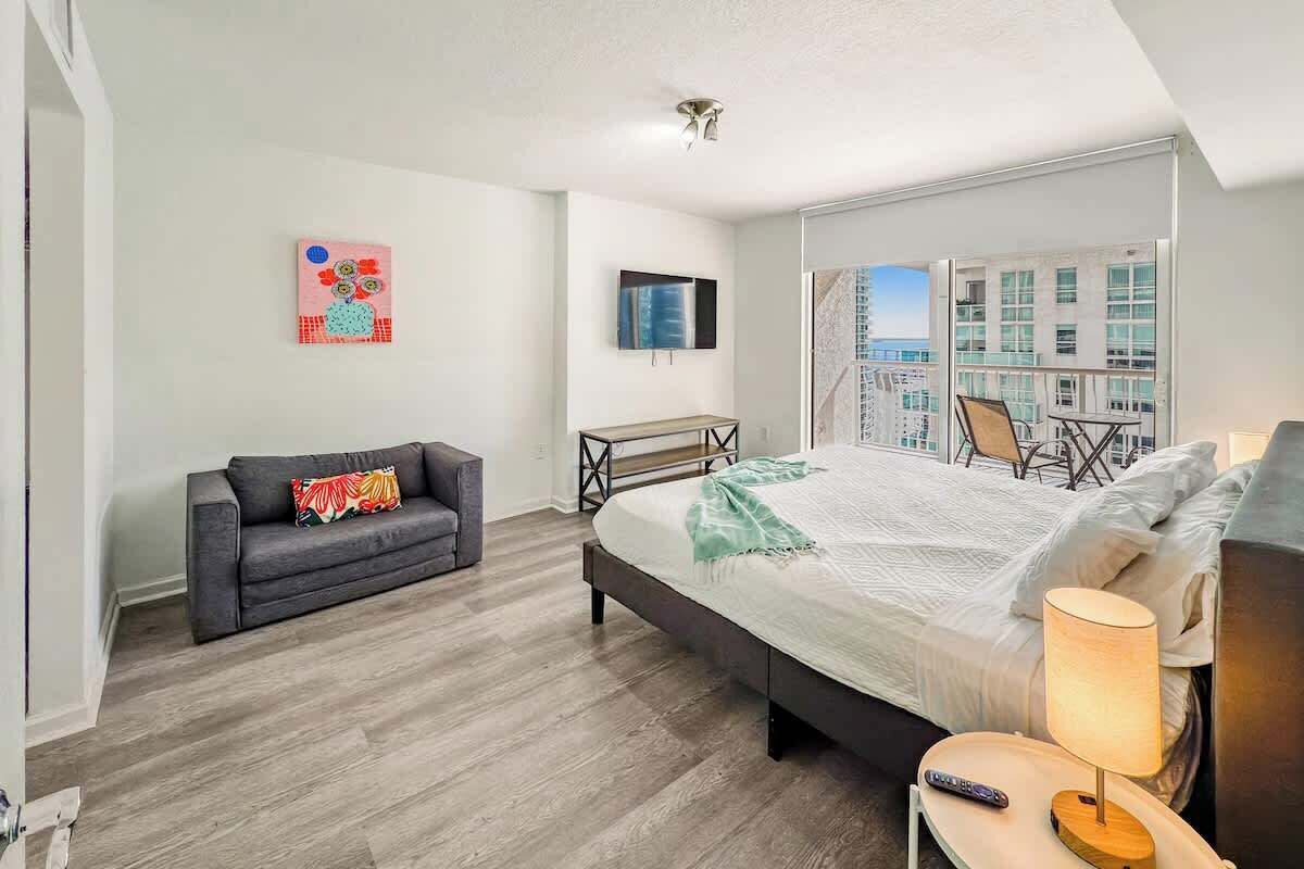1 bedroom, iron/ironing board, travel crib, WiFi