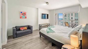 1 bedroom, iron/ironing board, travel crib, WiFi