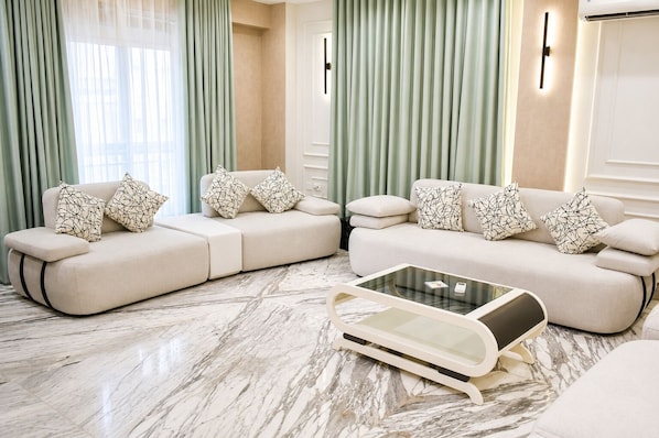 Sala de estar en el lobby