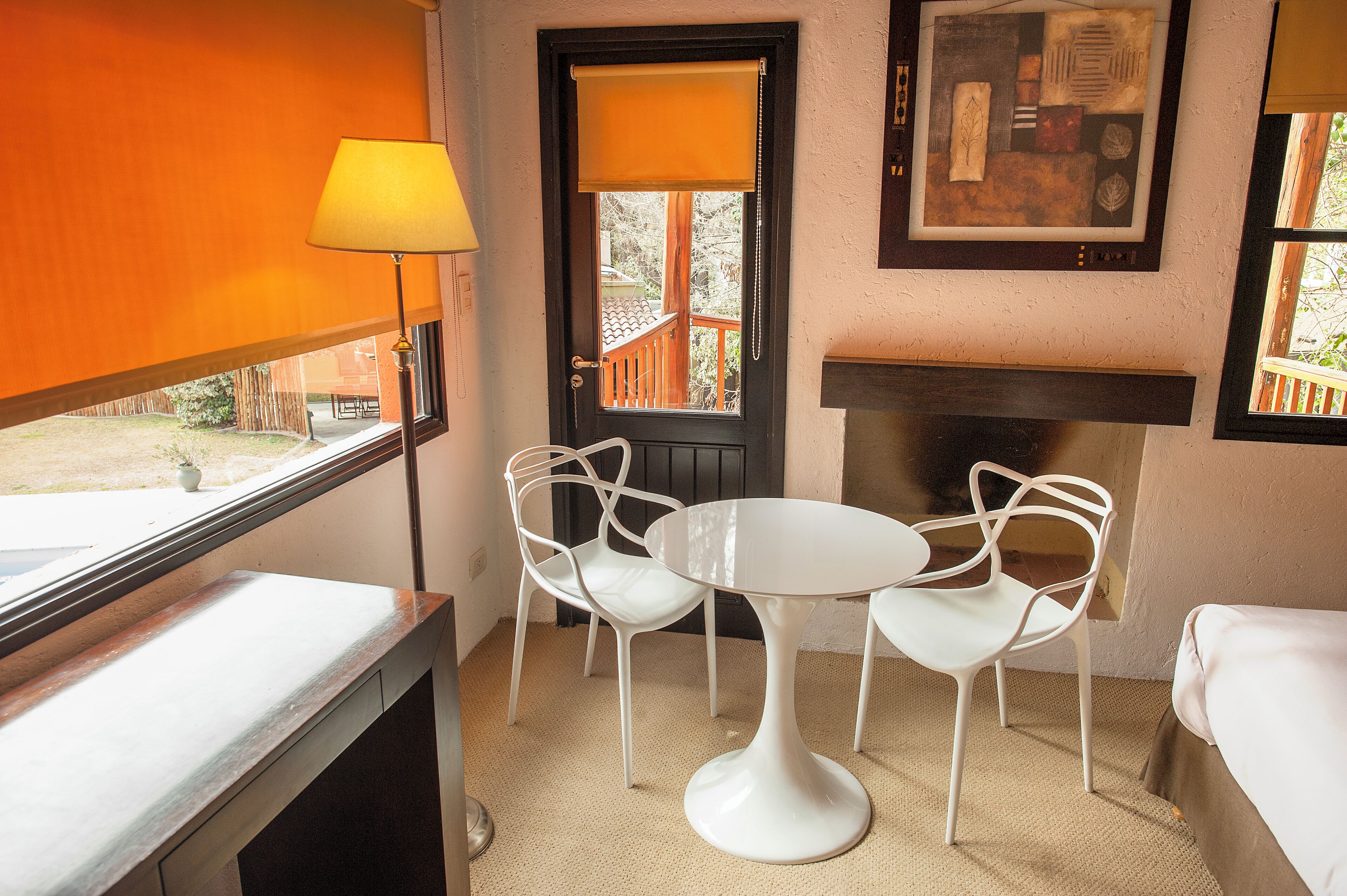 Chambre Classique avec lits jumeaux, vue cour intérieure | Restauration