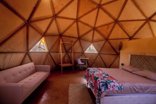 Geodesic Dome in Turquoise Bay Baja California Sur