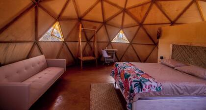 Geodesic Dome in Turquoise Bay Baja California Sur