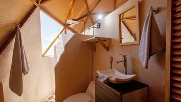 Towels, soap, toilet paper