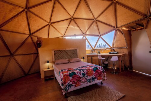 Geodesic Dome in Turquoise Bay Baja California Sur