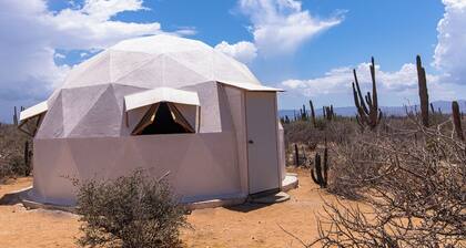 Geodesic Dome in Turquoise Bay Baja California Sur