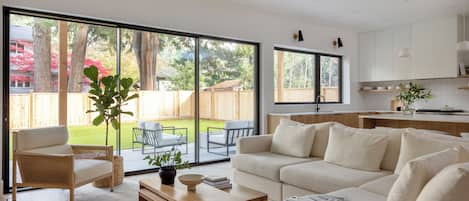 Televisión y chimenea