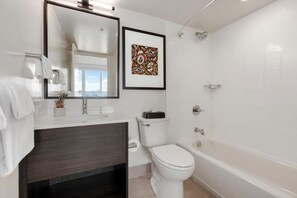 Hair dryer, soap, toilet paper - Vacation in beautiful downtown Vancouver. (Vancouver)