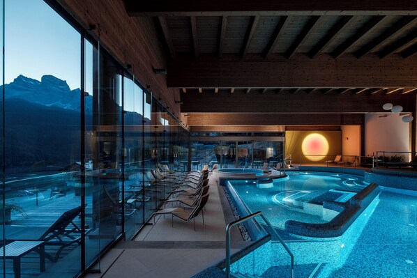 Indoor pool, a heated pool