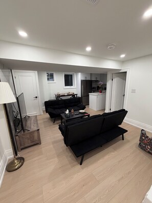 Living area - Stylish 2-bedroom fully furnished basement (Vaughan)